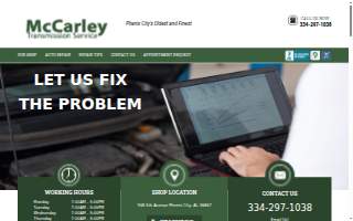 McCarley Transmission Services Inc. website
