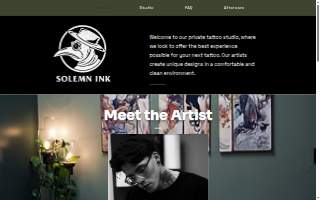 Solemn Ink website
