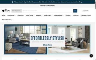 Tate Furniture website