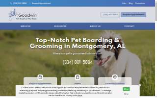 Goodwin Pet Resort at Pike Road website