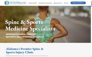 Montgomery Osteopractic Physical Therapy & Acupuncture of Pike Road website