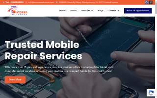 Success Wireless Phone Repair, iPad repair, Tablet repair, Screen repair website