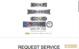 Prestigious Appliance - Sub-Zero and Wolf Repair of Pleasant Grove website