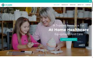 At Home Medical website