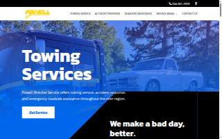 Powell Wrecker Service LLC website