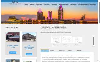 Gulf Village Homes website