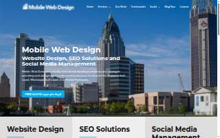Mobile Web Design of Prichard website