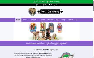 Port City Pups of Prichard website