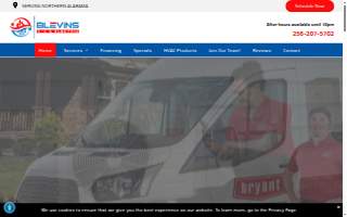 Blevins A/C & Electric website