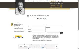 Chris Croft Attorney at Law website