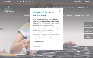 DeKalb County Schools Student Services Center website