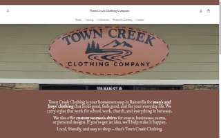 Town Creek Clothing LLC website