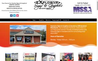 Explosive Signs & Graphics LLC website