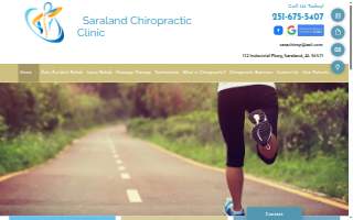 Saraland Chiropractic Clinic website