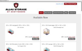 All4U Storage Scottsboro website