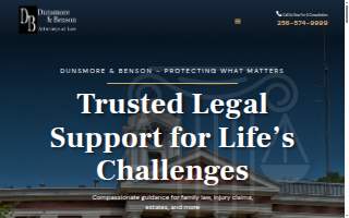 Dunsmore and Benson Attorneys at Law website