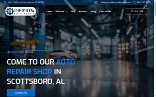 Infinite Auto Repair website