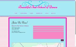 Beautiful Feet School of Dance website