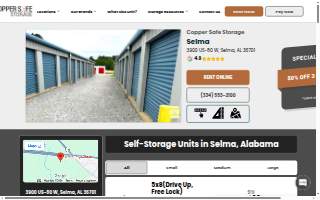 Copper Safe Storage of Selma website