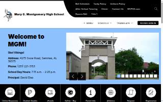 Mary G. Montgomery High School website