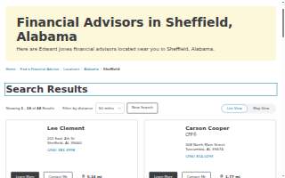 Edward Jones - Financial Advisor of Sheffield website