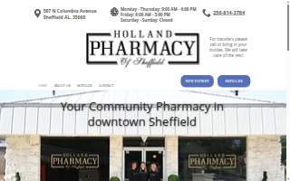 Holland Pharmacy of Sheffield website