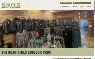 Snipes Outdoors of Sheffield website