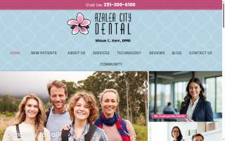 Azalea City Dental website