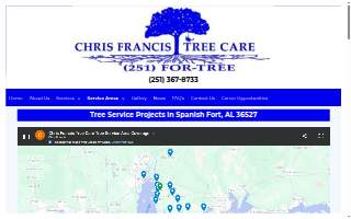 Chris Francis Tree Care website