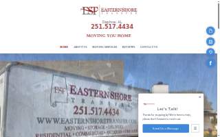 Eastern Shore Transfer website