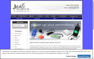 Jubilee Specialties Inc website