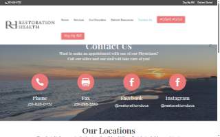 Restoration Health website