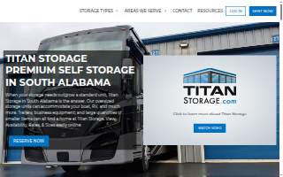 Titan Storage website