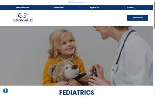Coosa Valley Pediatrics website