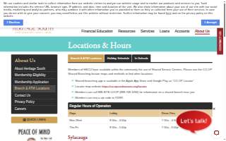 Heritage South Credit Union website