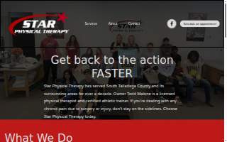Star Physical Therapy website