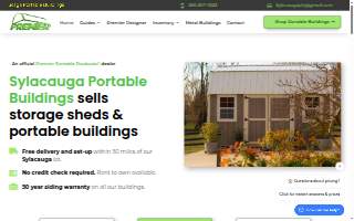 Sylacauga Portable Buildings website