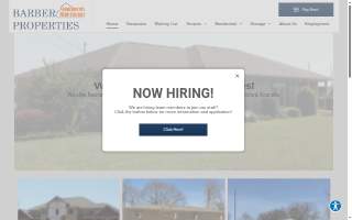 Barber Properties website