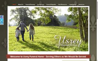 Usrey Brown Funeral Home website
