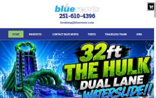 Blue Rents website