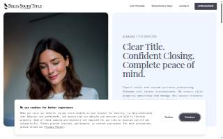 Delta South Title Inc website