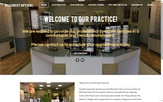 Hillcrest Optical website