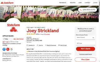 Joey Strickland - State Farm Insurance Agent website