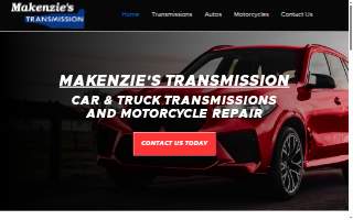 Makenzie's Transmission and Auto Repair website