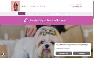 Paws Of Purrfection website