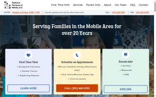 Pediatric Partners of Mobile website