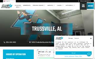 CLUB4 Fitness Trussville website