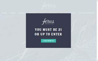 Ferus Artisan Ales website