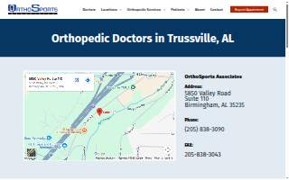 OrthoSports Associates website