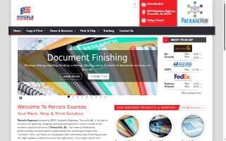 Parcels Express website